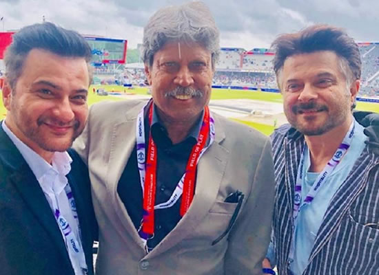 Anil Kapoor and Sanjay Kapoor's fan moment with legendary Kapil Dev! Anil Kapoor and Sanjay Kapoor's fan moment with legendary Kapil Dev!