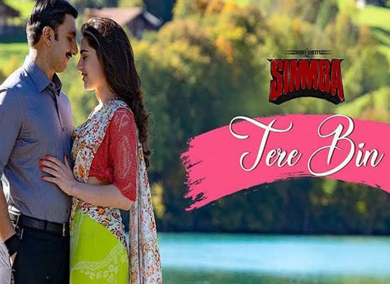 Tere Bin song of film Simmba at No. 4 from 28th June to 4th July! Tere Bin song of film Simmba at No. 4 from 28th June to 4th July!