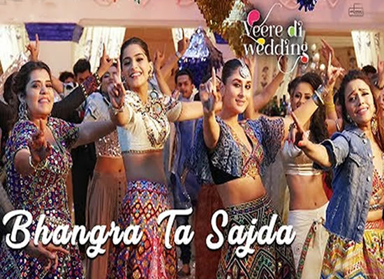 Bhangra Ta Sajda song of film Veere Di Wedding at No. 3 from 11th May to 17th May! Bhangra Ta Sajda song of film Veere Di Wedding at No. 3 from 11th May to 17th May!