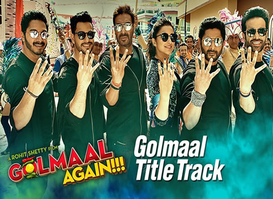 Golmaal (Title) song of film Golmaal Again at No. 2 from 29th Sept to 5th Oct! Golmaal (Title) song of film Golmaal Again at No. 2 from 29th Sept to 5th Oct!