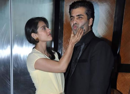 Karan Johar attends Kajol's birthday party! Karan Johar attends Kajol's birthday party!