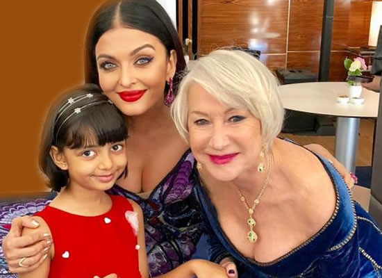 Aishwarya and Aaradhya's an adorable snap with Oscar-winning star Helen Mirren at Cannes Film Festiv Aishwarya and Aaradhya's an adorable snap with Oscar-winning star Helen Mirren at Cannes Film Festiv