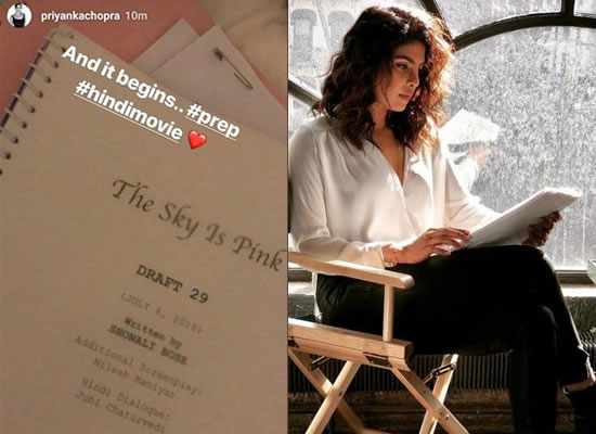 Priyanka Chopra begins preparation for Shonali Bose's The Sky Is Pink! Priyanka Chopra begins preparation for Shonali Bose's The Sky Is Pink!