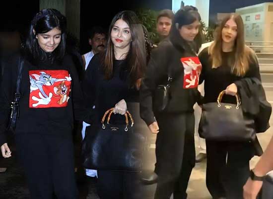 Aishwarya Rai Bachchan and Aaradhya fly to secret location after attending Ambani's wedding!