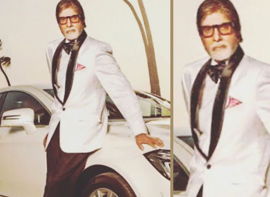 Big B shares a throwback pic posing with his swanky car!