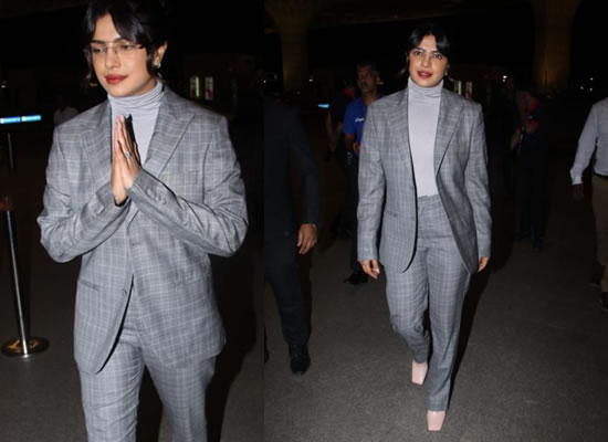 Priyanka Chopra's classy and trendy outfit at the airport!