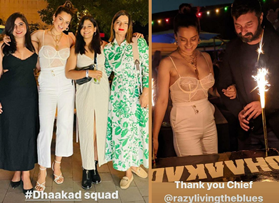 Kangana Ranaut's Dhaakad wrap up party with her rockstar squad!