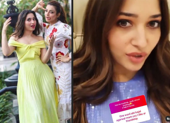 Tamannaah Bhatia wishes BFF Kajal Aggarwal 'Happy Married Life'!