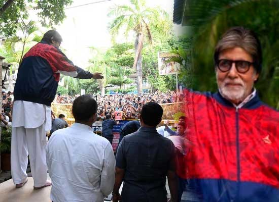 Big B shares a loveable pic of him meeting his fans!