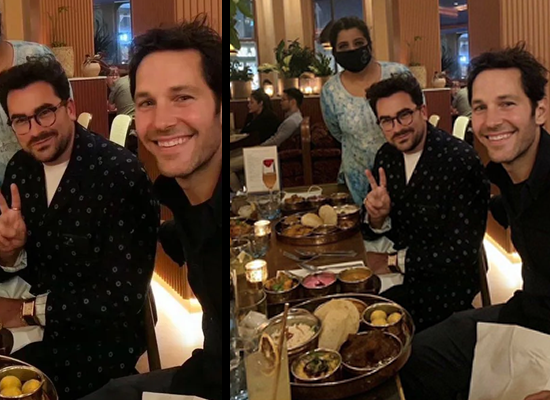 Paul Rudd dines on Indian thali with Dan Levy!