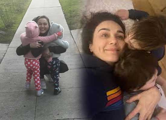 Preity Zinta's loveable moments with her twin kids Jai and Gia in new photos!