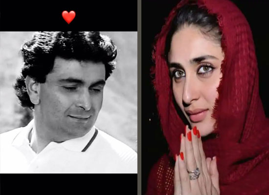Kareena remembers Rishi Kapoor with a lovely pic on his death anniversary!