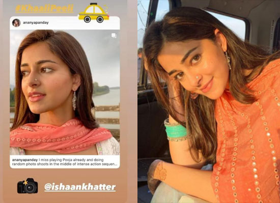 Sara Ali Khan reacts on Ananya Panday's cute snaps taken by costar Ishaan Khatter!