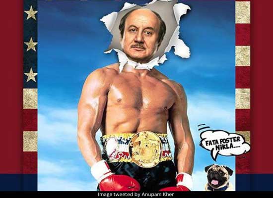 Akshay Kumar reacts to Anupam Kher's hilarious avatar in 'Shiv Shastri Balboa' poster!