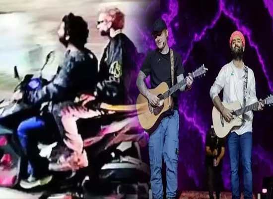 Arijit Singh and Ed Sheeran's Scooty Ride Goes Viral!