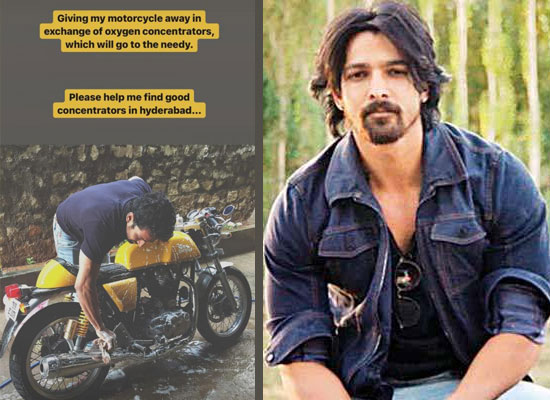 Harshvardhan Rane decides to sell off his bike to get oxygen concentrators!