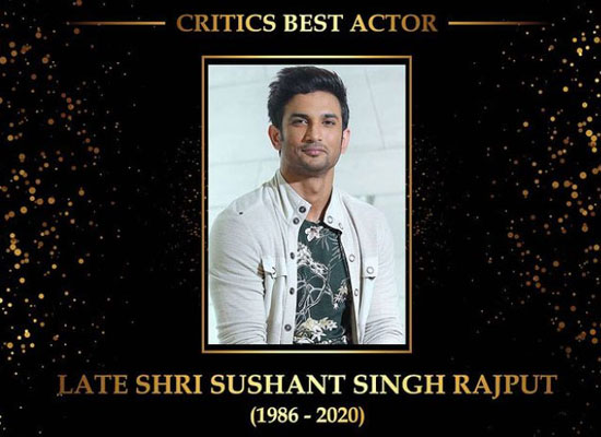 Late Sushant Singh Rajput honoured with Dadasaheb Phalke award for 'Critics Best Actor'!
