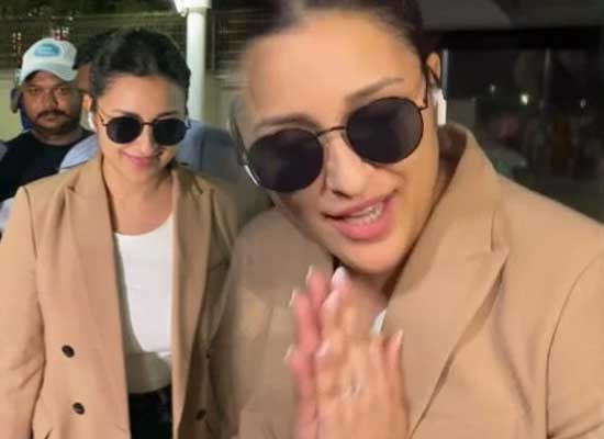 Parineeti Chopra gets clicked at Mumbai airport post engagement ceremony!