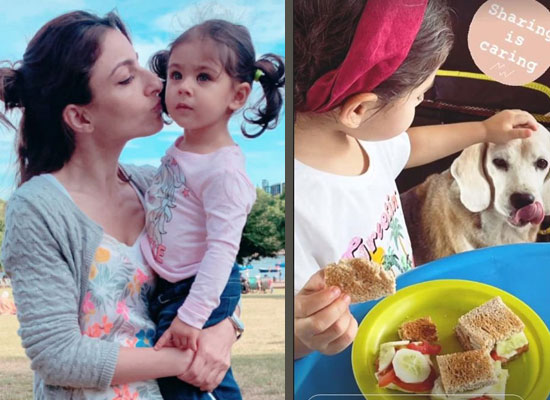 Soha Ali Khan to share a lovely pic of daughter Inaaya with her furry friend!