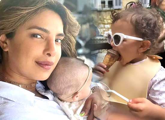 Priyanka Chopra to share a loveable moment of Malti Marie relishing an ice cream! Priyanka Chopra to share a loveable moment of Malti Marie relishing an ice cream!