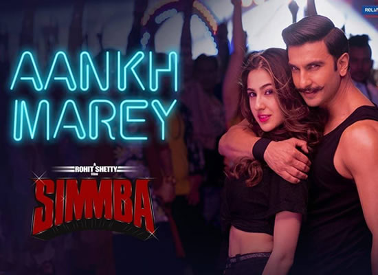 Aankh Marey song of film Simmba at No. 3 from 8th Nov. to 14th Nov.!