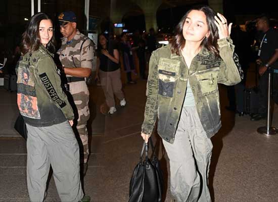 Jigra star Alia Bhatt's stylish avatar at Mumbai airport!