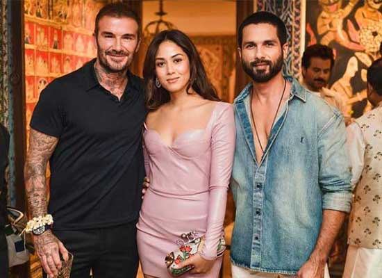 Shahid Kapoor and Mira Rajput meet 'teenage crush' David Beckham!