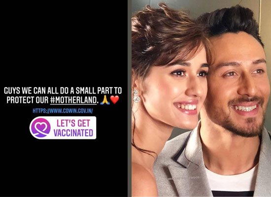 Tiger Shroff and Disha Patani urge fans to get vaccinated!