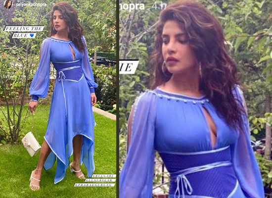 Priyanka Chopra's stylish avatar in blue corset dress!