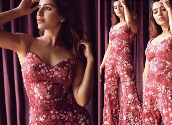 Samantha Akkineni's stunning avatar in a botanical Mishru jumpsuit!