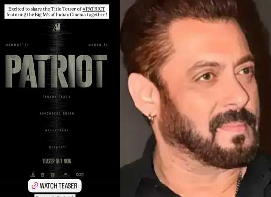 Salman Khan's Patriot Post Sparks New Film Hint!