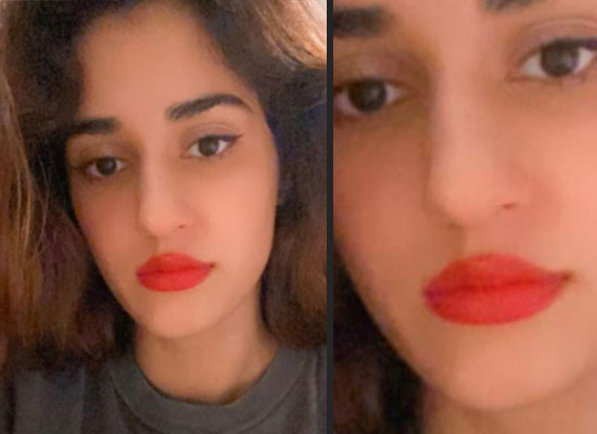 Disha Patani's close-up selfie in red lipstick!
