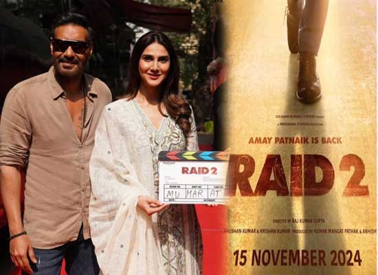 Ajay Devgn and Vaani Kapoor to finish Raid 2 shooting by next week!
