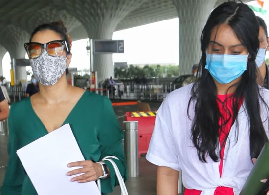 Actress Kajol and daughter Nysa Devgan's stylish airport look!