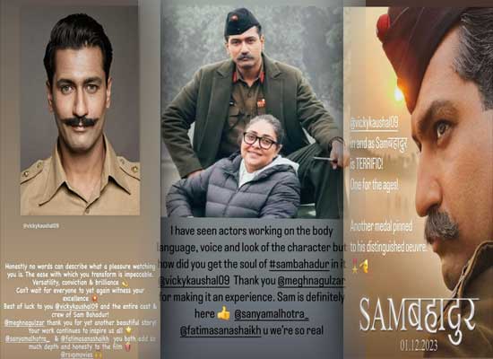 Celebs review Vicky Kaushal's performance in the biopic drama Sam Bahadur!