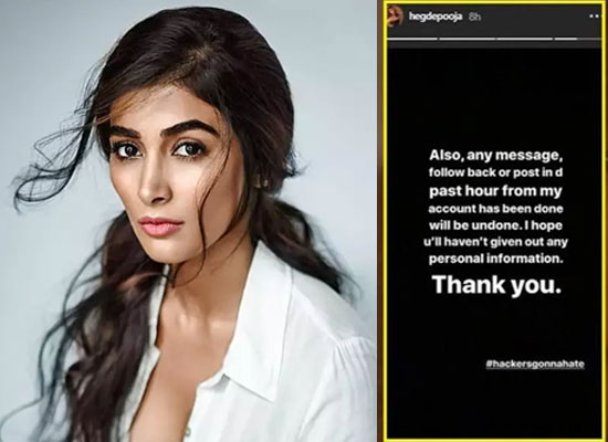 Pooja Hegde's message for fans after Instagram account gets HACKED!