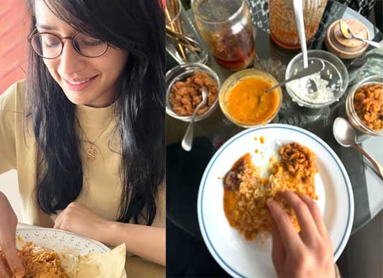 Shraddha Kapoor enjoys home-made food after two weeks!