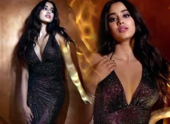 Janhvi Kapoor's chic avatar in glittery bodycon dress!