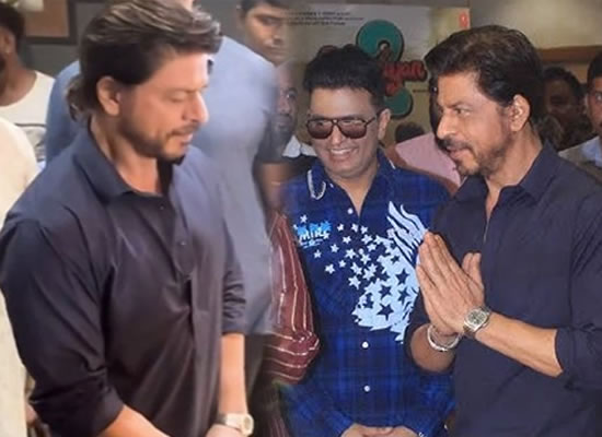 SRK visits Bhushan Kumar's office to seek God Ganesh's blessings!