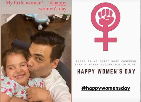 Karan Johar to share an adorable selfie with his daughter Roohi on International Women's Day!